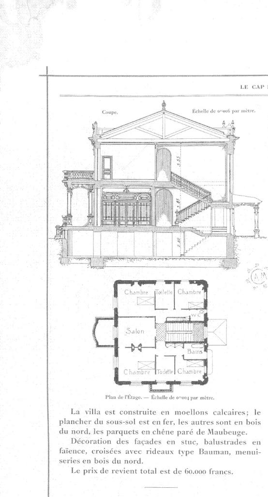 maison de villégiature (villa balnéaire) et boutique dite villa Falicon, René-Christine, Allah Karim, un temps siège d'une caisse de sécurité sociale