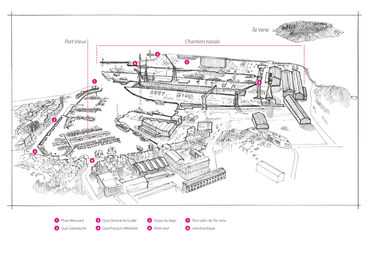 Les aménagements portuaires de la commune de La Ciotat