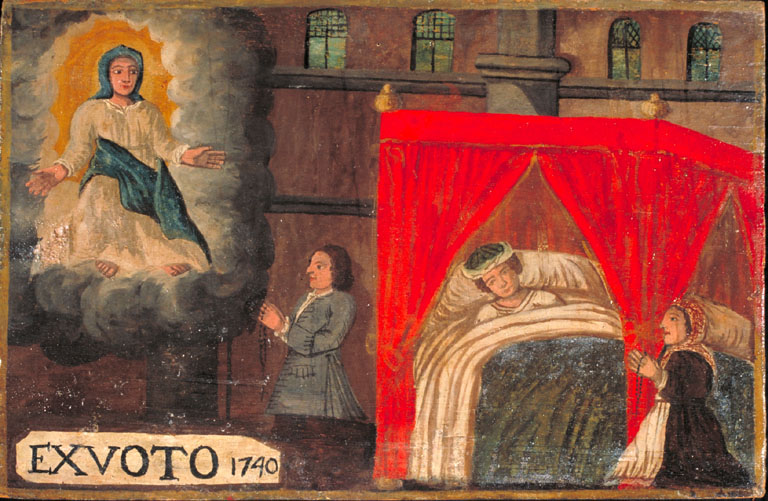 tableau, ex-voto : Demande de guérison (N° 1)