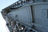 Armature métallique du pont des chantiers, à côté de la passe d'entrée du port de la Seyne.
