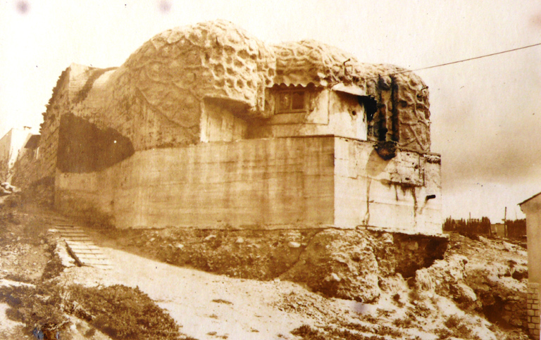[Vue de la casemate n°4, prise depuis le boulevard Fenouil], 1960.