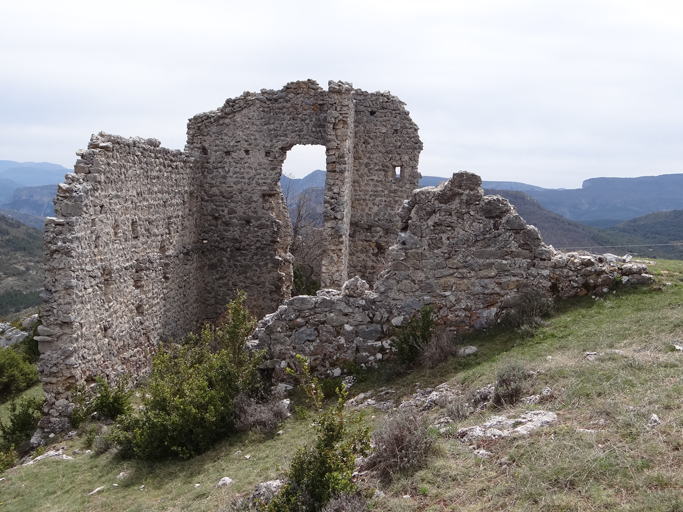 Châteauneuf, ruines du second château.