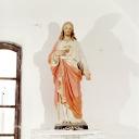 ensemble de 2 statues (petite nature) : Le Sacré-Coeur, La Vierge à l'Enfant dite Notre-Dame-des-Victoires