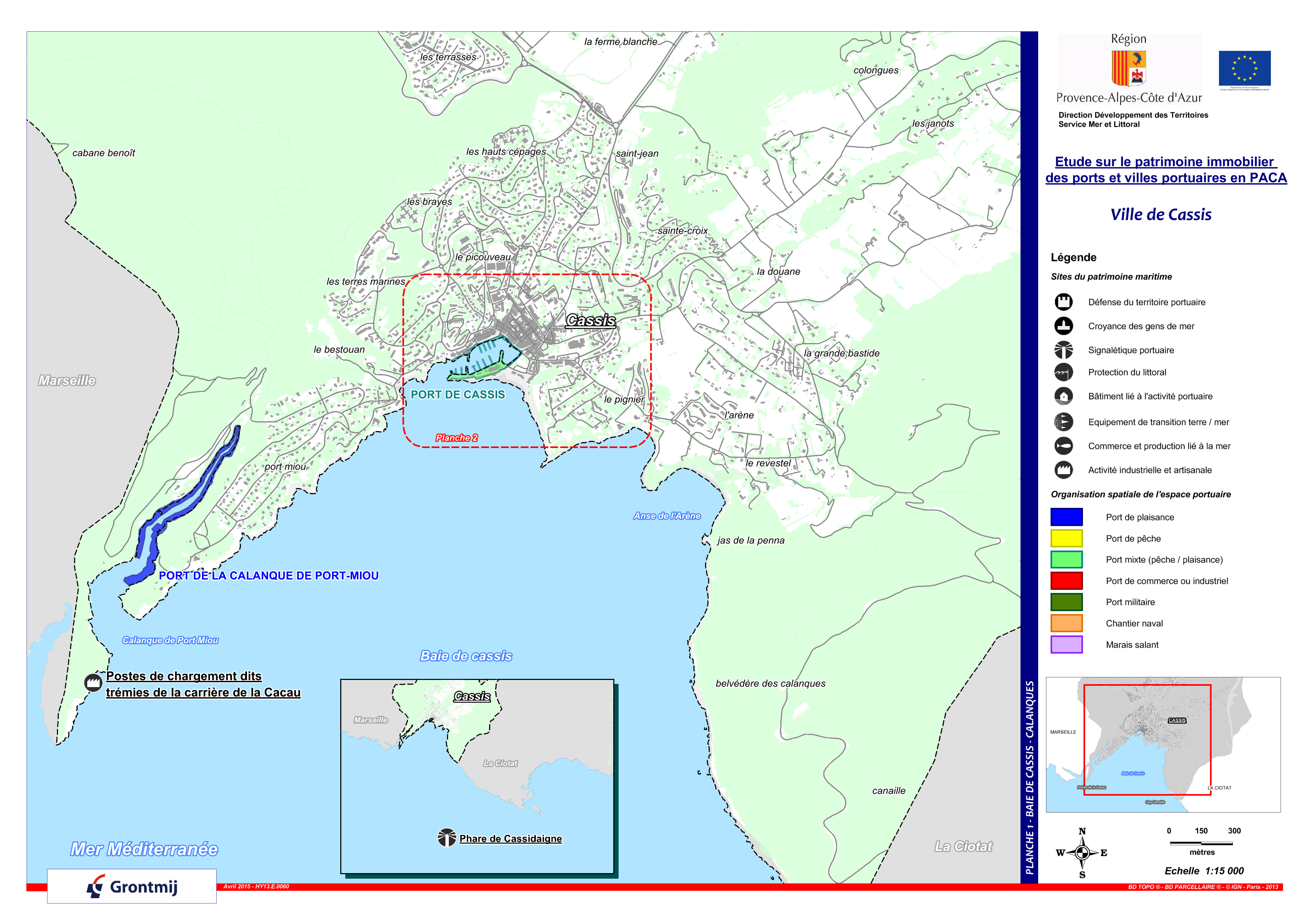 Les aménagements portuaires de la commune de Cassis