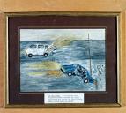 ex-voto, tableau : Collision de deux voitures automobiles