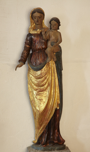 statue (petite nature) : Vierge à l'Enfant dite Vierge noire