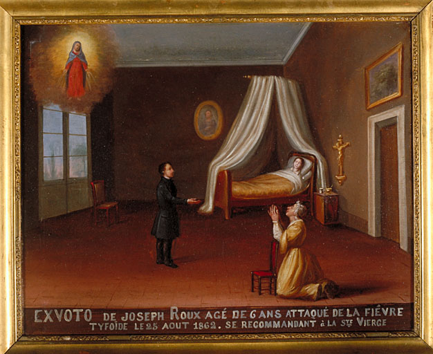 tableau, ex-voto : Demande de guérison de Joseph Roux