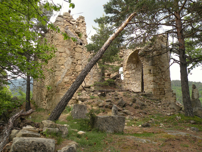 Ruines de la chapelle Saint-Pierre.