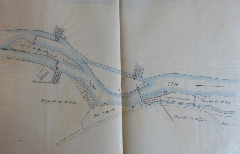 Demande des sieurs Seymard et Croset, plan, 1890.