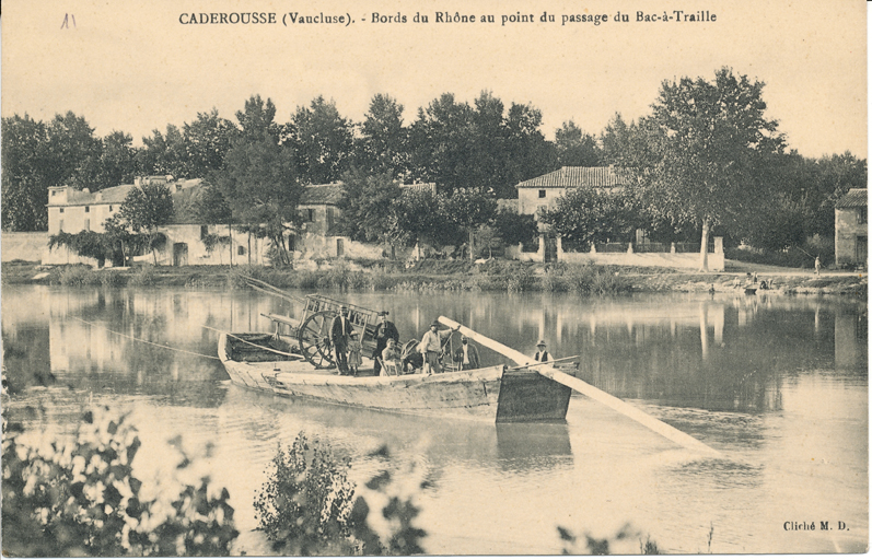 bac à traille de Caderousse