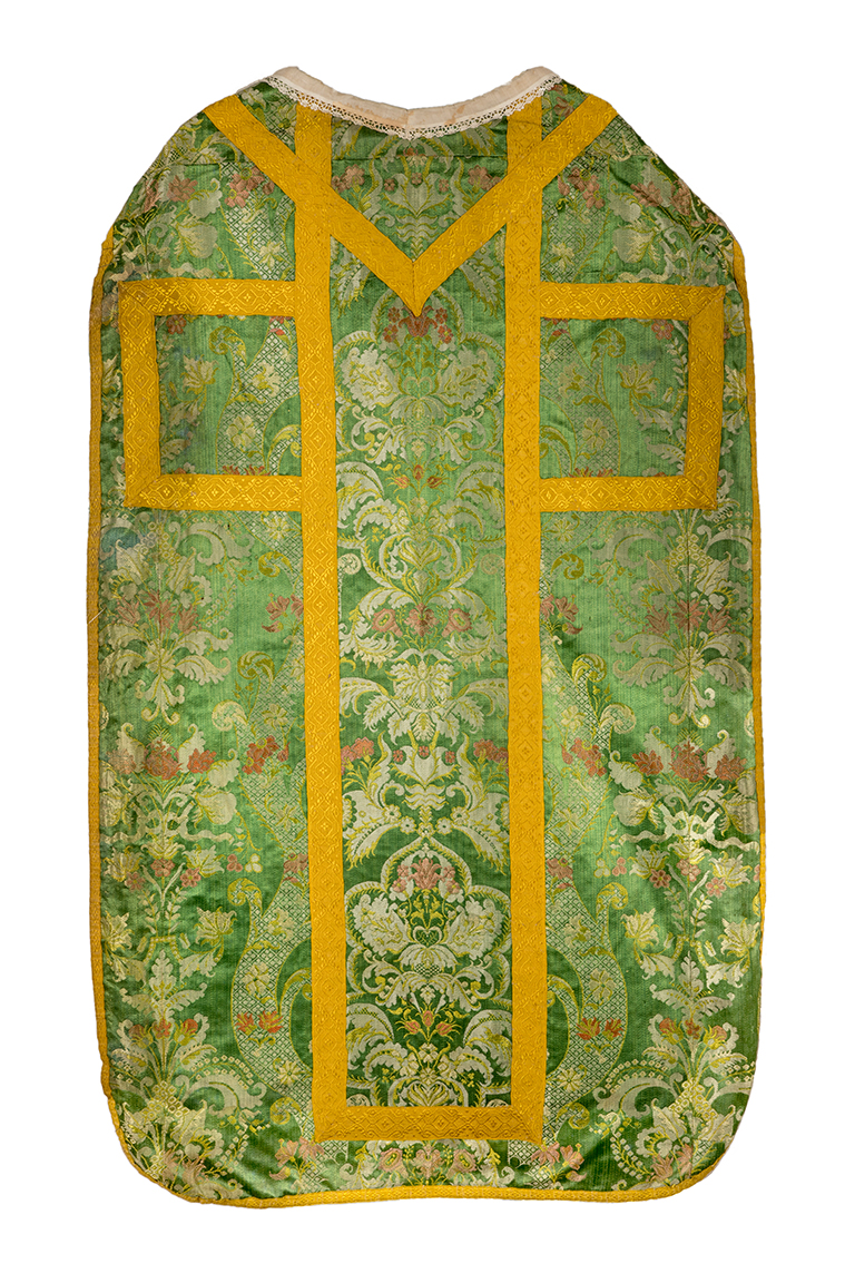 Chasuble, étole et voile de calice (ornement vert N° 1)