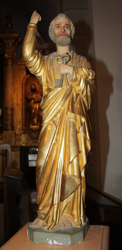 Statue (statuette) : saint Pierre