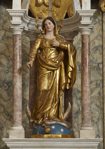 Statue (petite nature) : Vierge dite de l'Immaculée Conception