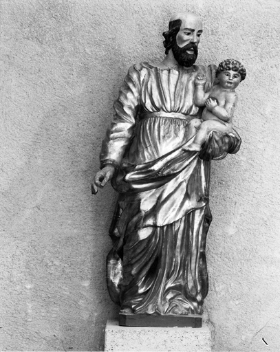 statue (petite nature) : saint Joseph et l'Enfant Jésus