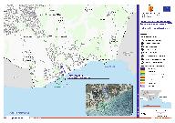 Carte de repérage des infrastuctures portuaires sur la commune de la Londe-les-Maures.