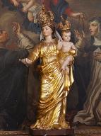Statue de procession (petite nature) : Vierge à l'Enfant dite Notre-Dame-de-la-Fleur