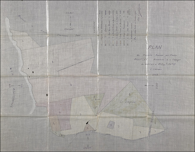 ensemble de fabrication des métaux et ensemble d'industrie chimique : Compagnie des minerais de Rio Tinto, Société des produits chimiques de Marseille-l'Estaque, Osseine Paul Brunon, Mital Cambon et Compagnie, Société minière et métallurgique Penarroya, Société Kuhlmann