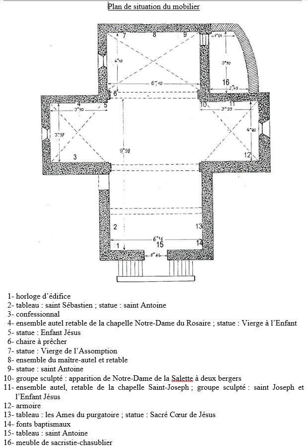 le mobilier de l'église paroissiale Notre-Dame-de-Beaulieu