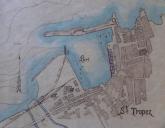 Plan du port de Saint-Tropez en 1906.