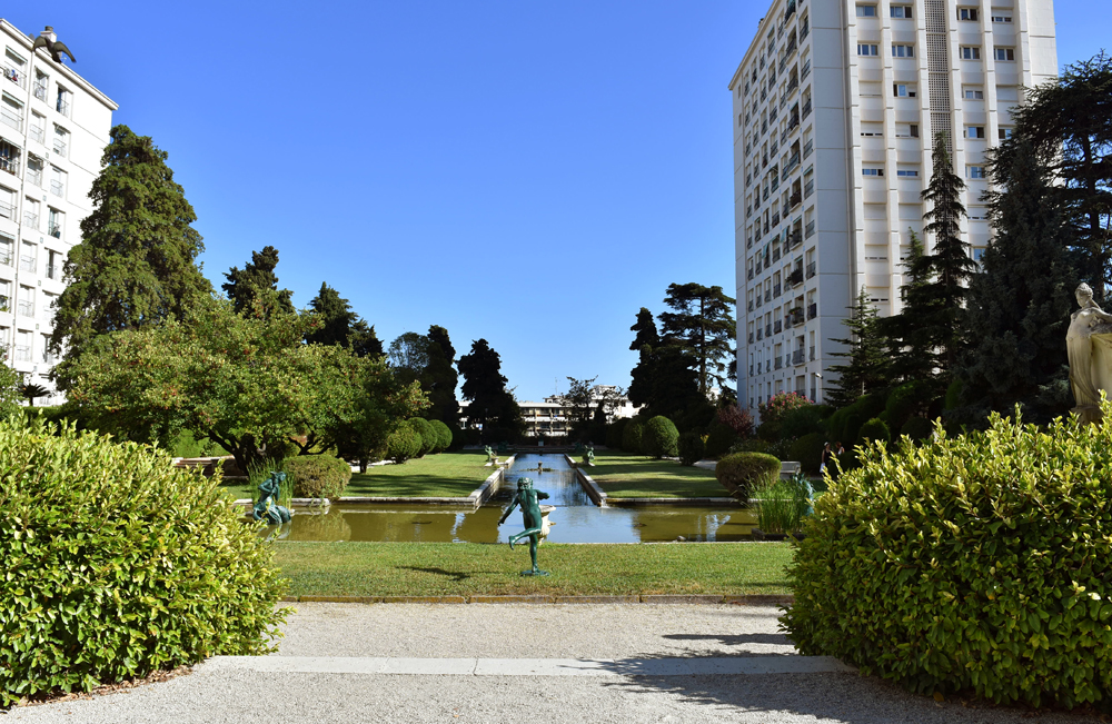 jardin d'agrément des Grands Cèdres, ancien jardin d'agrément de la Villa Les Palmiers