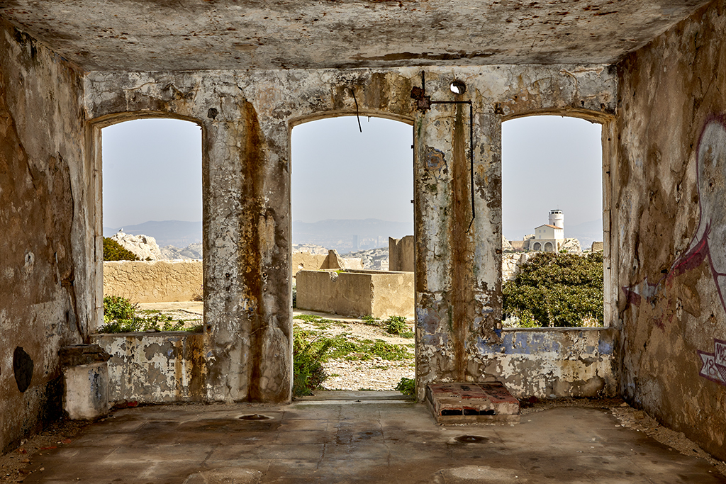 Casernement, intérieur d'une des casemates de troupe, côté façade 