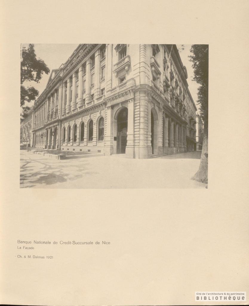 banque dite Banque nationale de crédit (actuellement BNP Paribas) et immeuble de bureaux