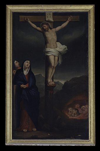 Tableau, cadre : la Crucifixion