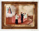 ex-voto, tableau : Demande de guérison d'un homme blessé, Francesco Rolan