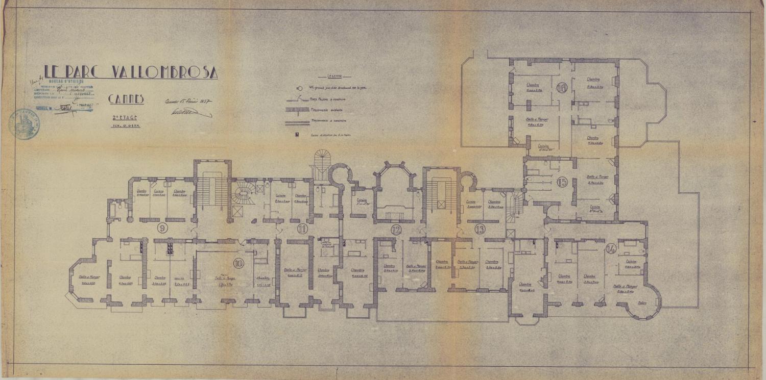 maison dite Château Sainte-Ursule ou Château des Tours, puis hôtel de voyageurs dit Hôtel du Parc, actuellement Résidence du Parc Vallombrosa