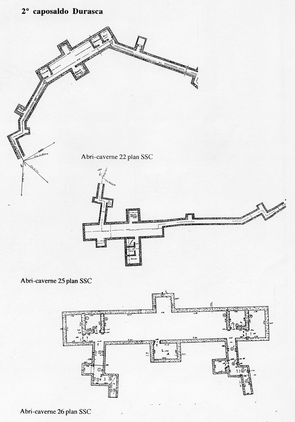 ligne fortifiée : 2e caposaldo Durasca