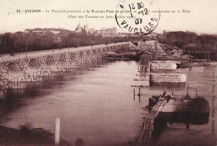 pont en pierre sur le bras de Villeneuve dit Nouveau Pont