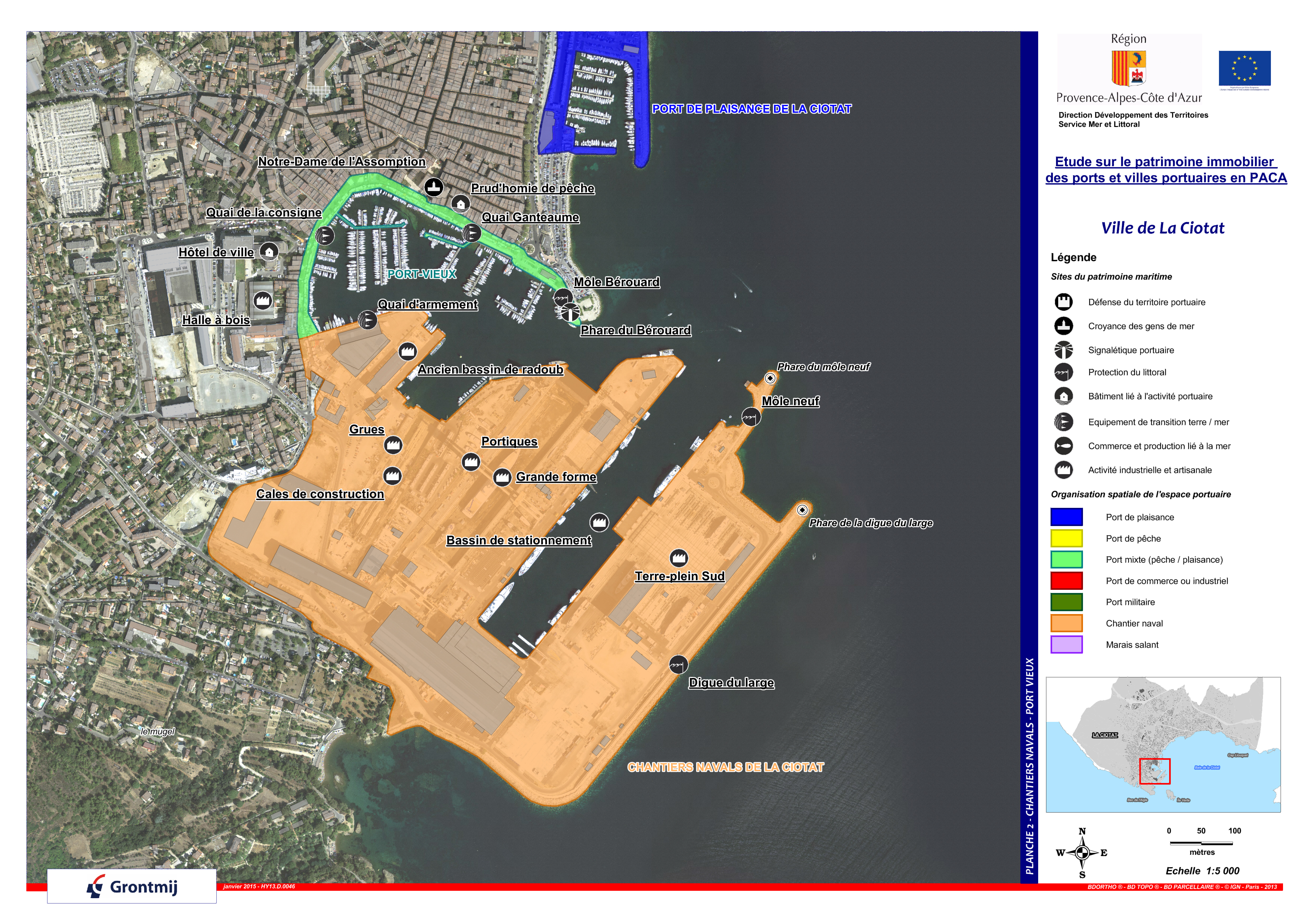 Les aménagements portuaires de la commune de La Ciotat