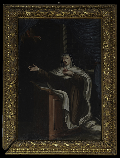 Tableau, cadre : sainte Marguerite-Marie Alacoque