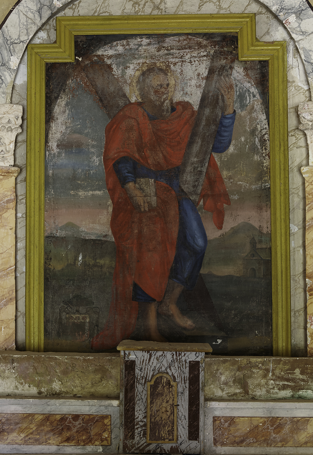 Tableau, cadre : saint André