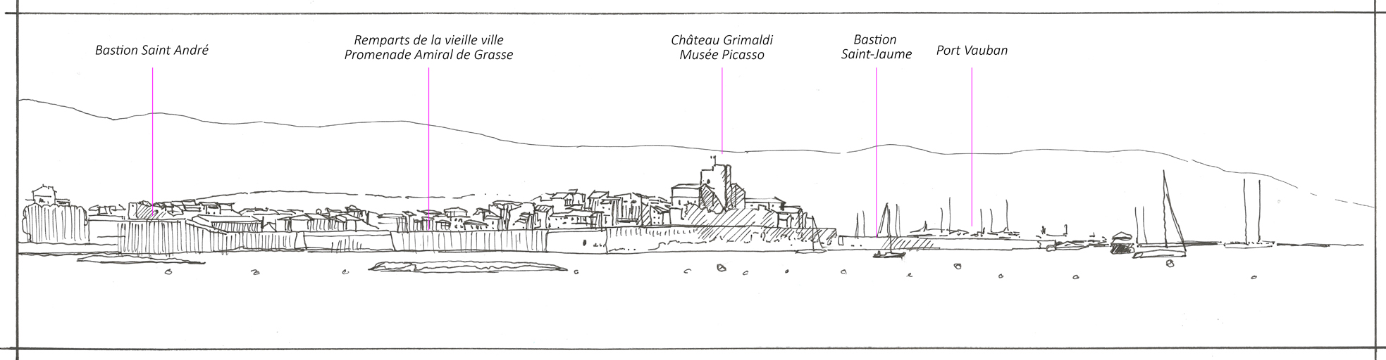 Les aménagements portuaires de la commune d'Antibes