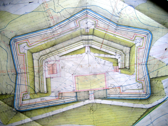 [Projet pour le fort Saint-Elme. Plan masse.] 1848.