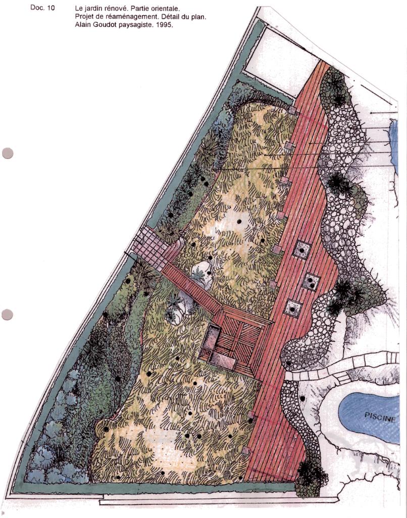 jardin d'agrément de la villa Zéro actuellement villa Sur l'Onde