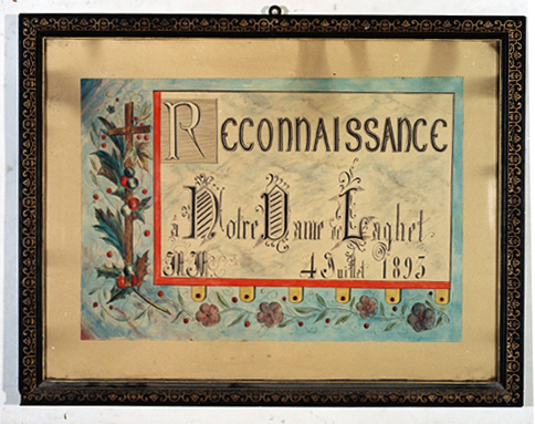 ex-voto, tableau : Reconnaissance (N° 3)