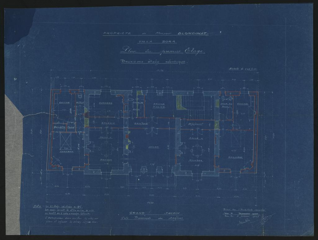 maison de villégiature (villa balnéaire) dite villa Dora, un temps pension Melrose, actuellement immeuble dit Palais Doria