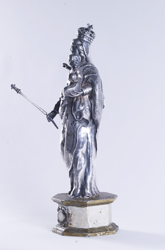 statue-reliquaire (statuette) : Vierge à l'Enfant (N° 2)