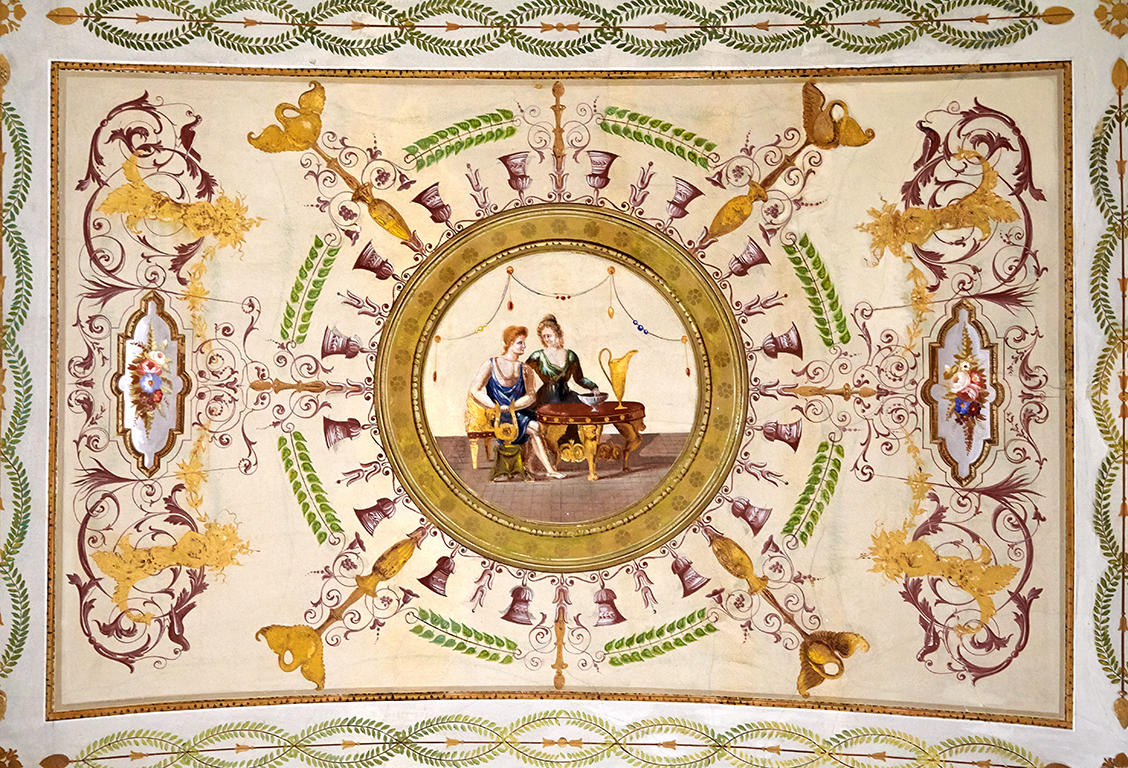 Peintures monumentales (décor intérieur) de la chambre 1 (nord)