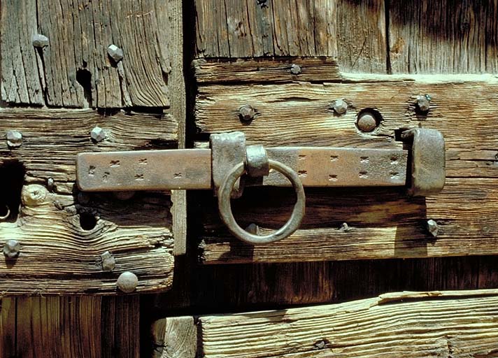 Loquet de la porte de la grange.