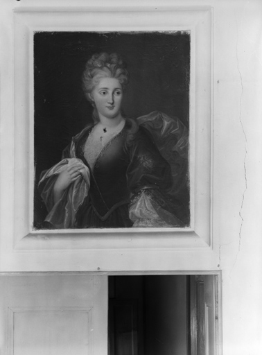 ensemble de 2 tableaux : portraits de Françoise de Castellane et Jean-Antoine de Riquetti