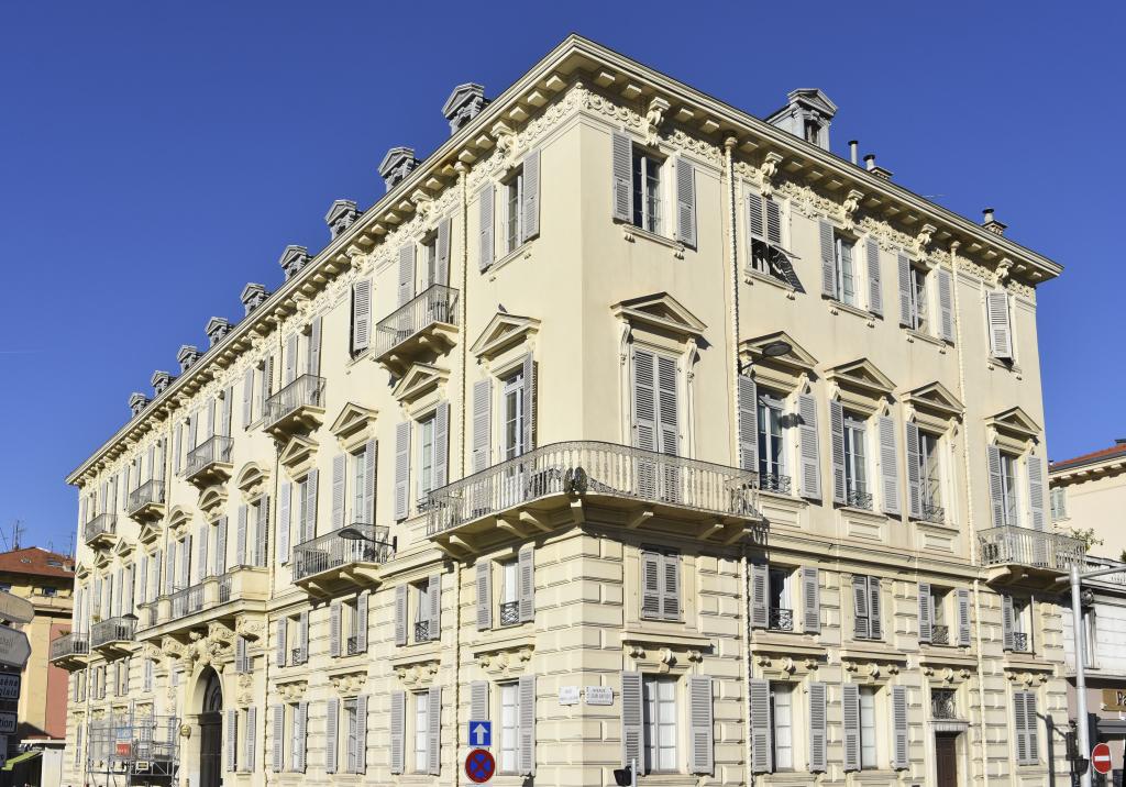 ensemble d'édifices à cour commune (hôtel et immeubles) dont hôtel dit Palais Audiberti de Saint-Etienne ou Palais des Comtes de Falicon