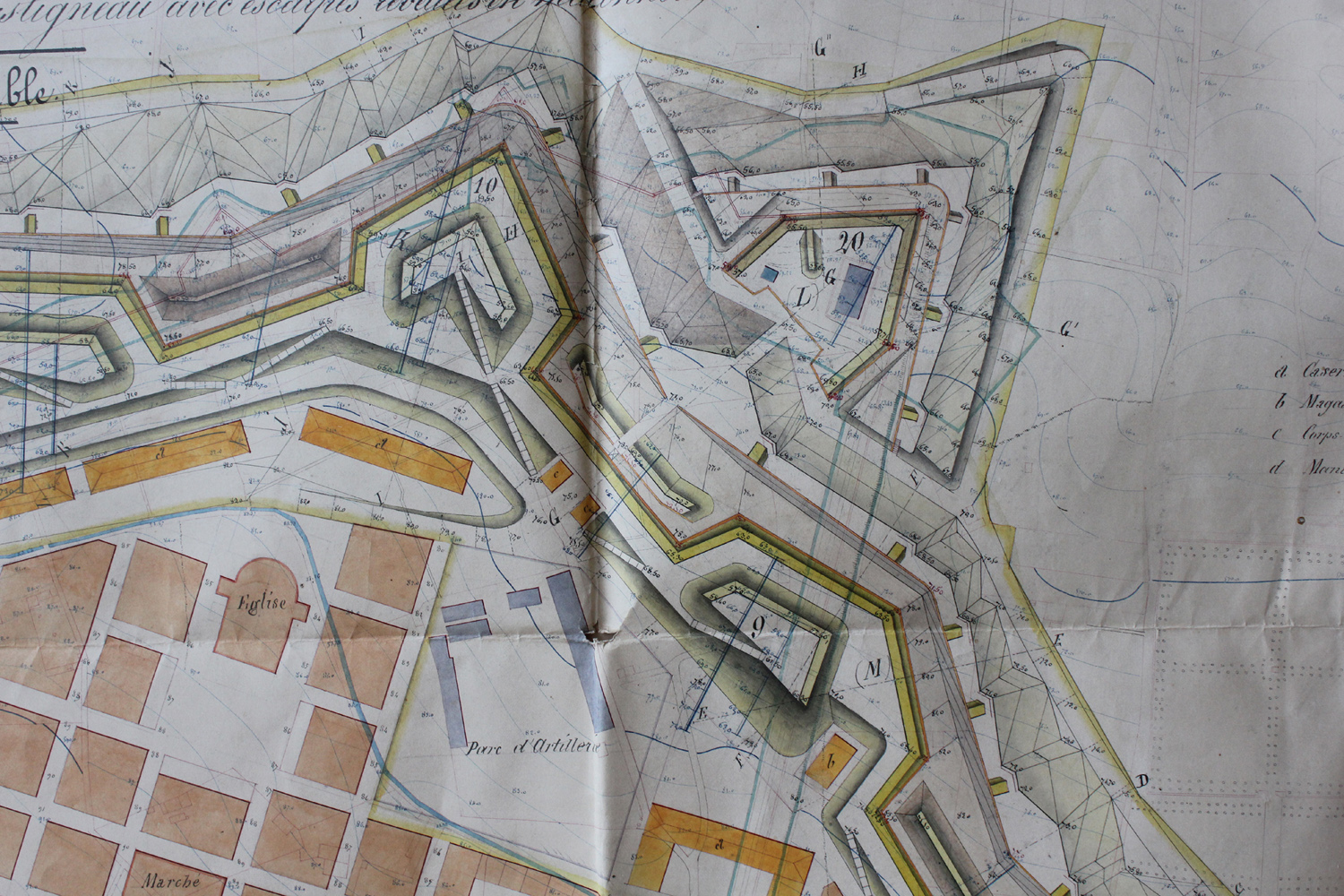 fortification d'agglomération, extension nord-ouest et darse Castigneau