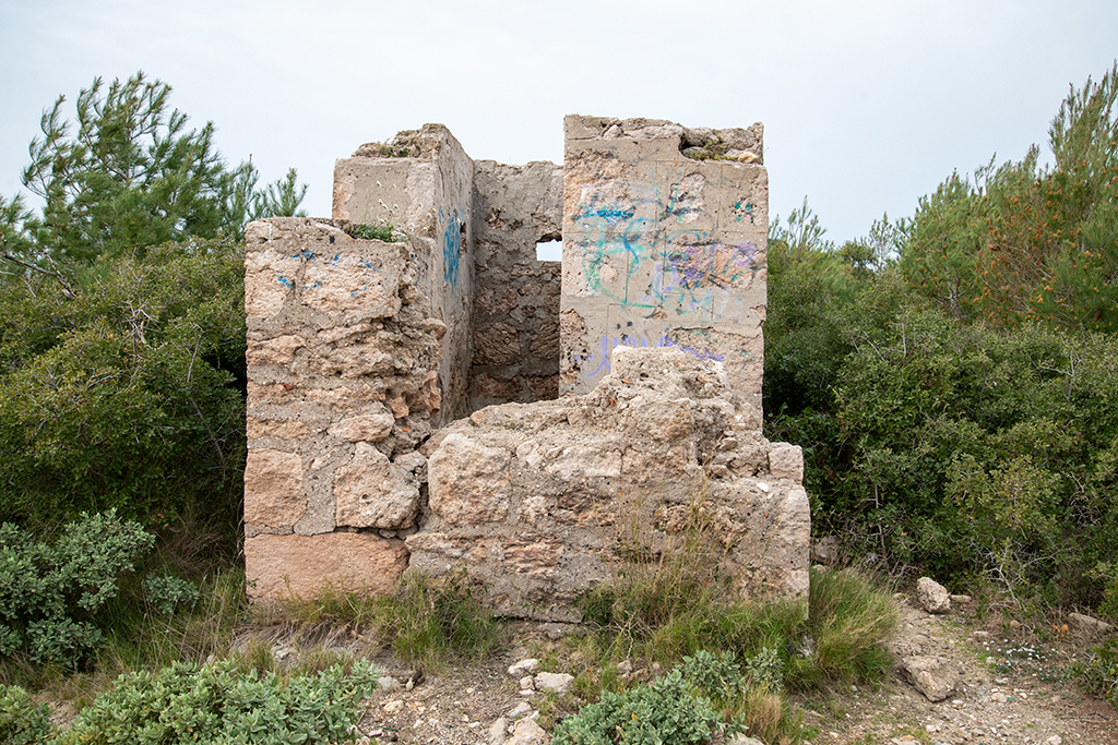 poste de tir MG pour mitrailleuse, en pierre