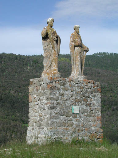 Statues (grandeur nature) : saint Pierre et saint Paul