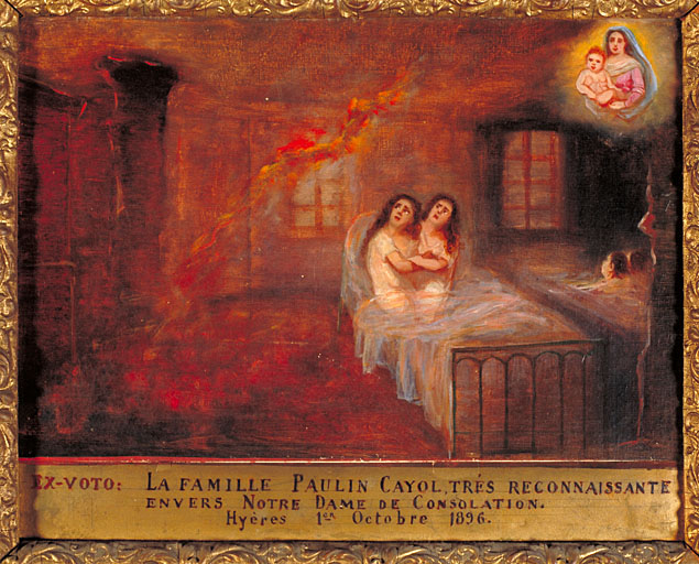 tableau, ex-voto : Incendie