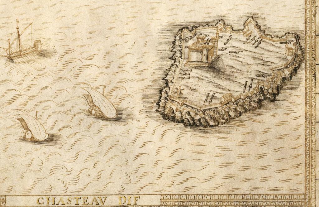 Vue perspective du chasteau d'If, 1631.