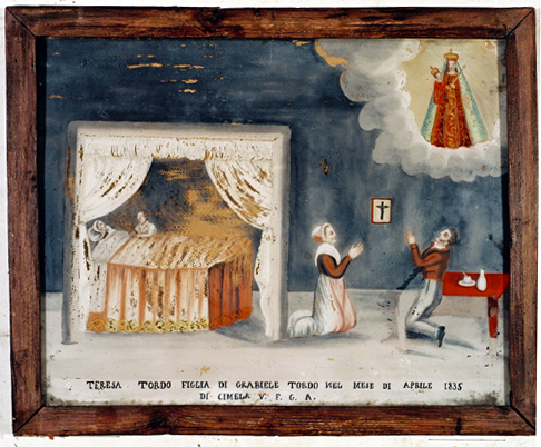 ex-voto, tableau : Demande de guérison d'une femme, Teresa Tordo